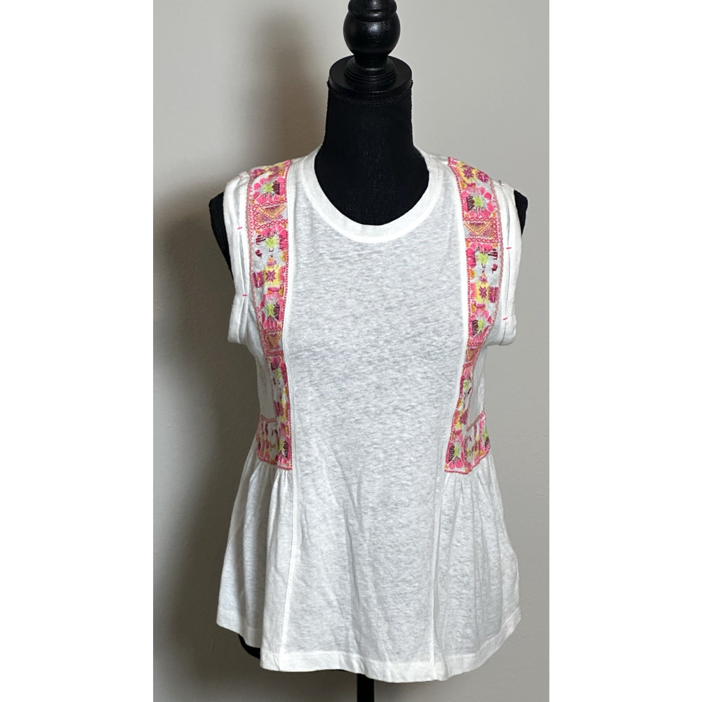 Free People Marcy Peplum Tank Tunic‎ Top Size S/P